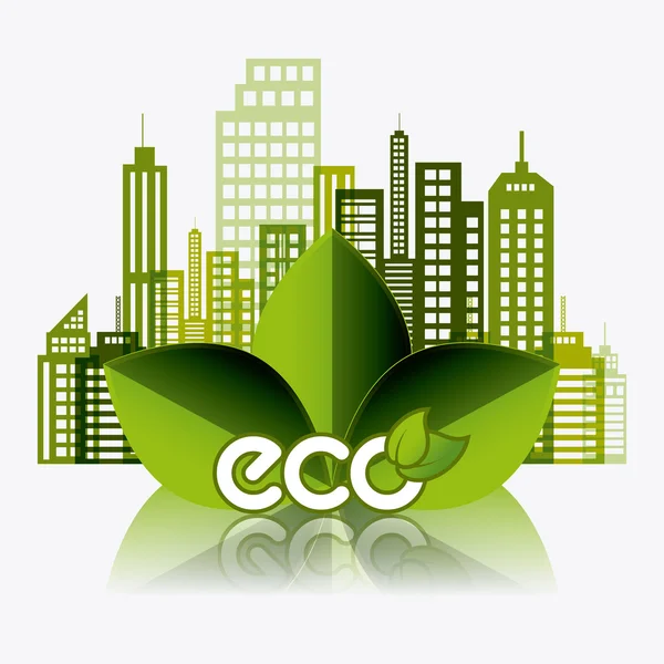 Ecocity дизайн . — стоковий вектор