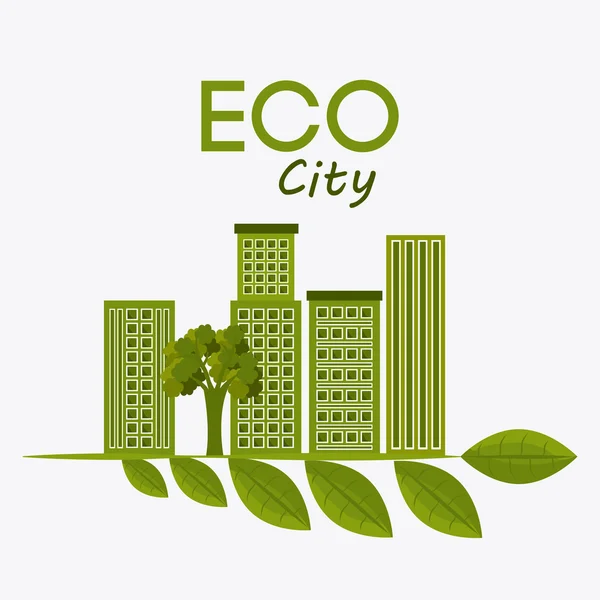 Ecocity design. — Stock Vector