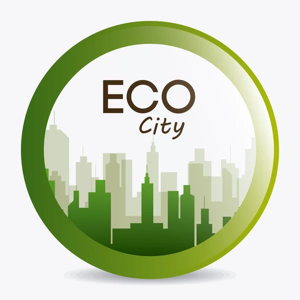 ECOCITY ontwerp. — Stockvector