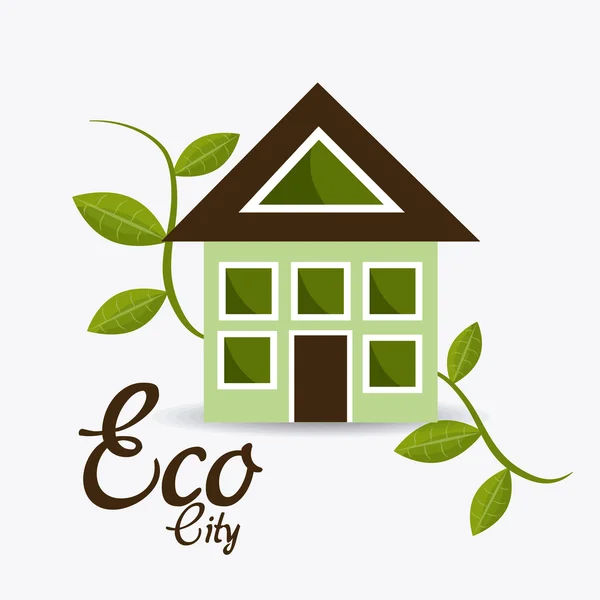 Ecocity дизайн . — стоковий вектор