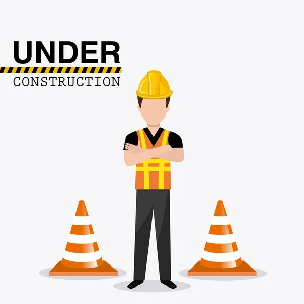 Under construction design. — Stock Vector