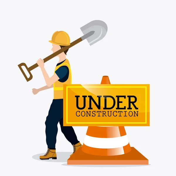 Under construction design. — Stock Vector