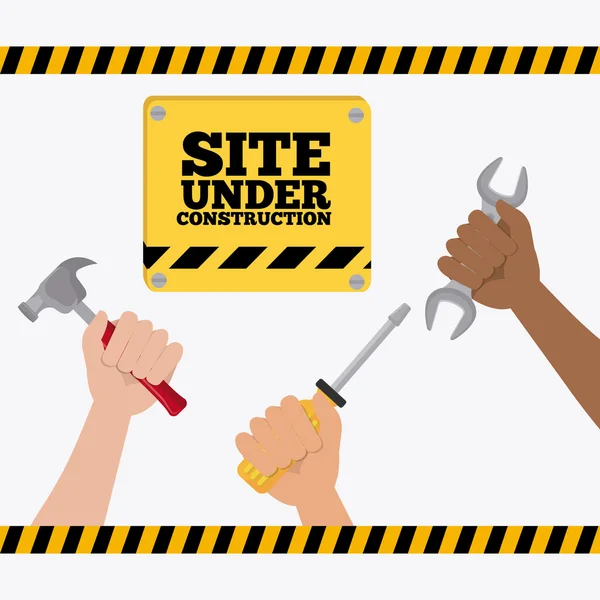 Under construction design. — Stock Vector