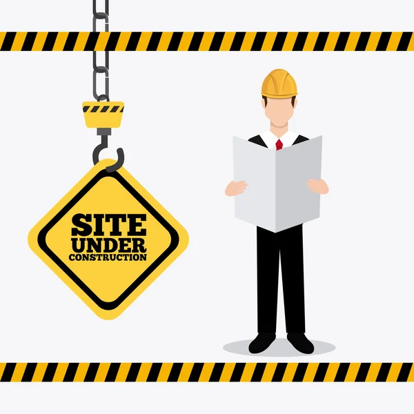 Under construction design. — Stock Vector