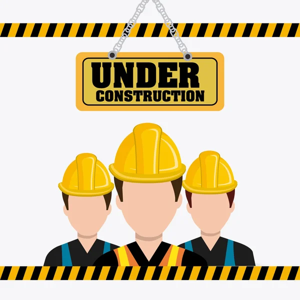 Under construction design. — Stock Vector