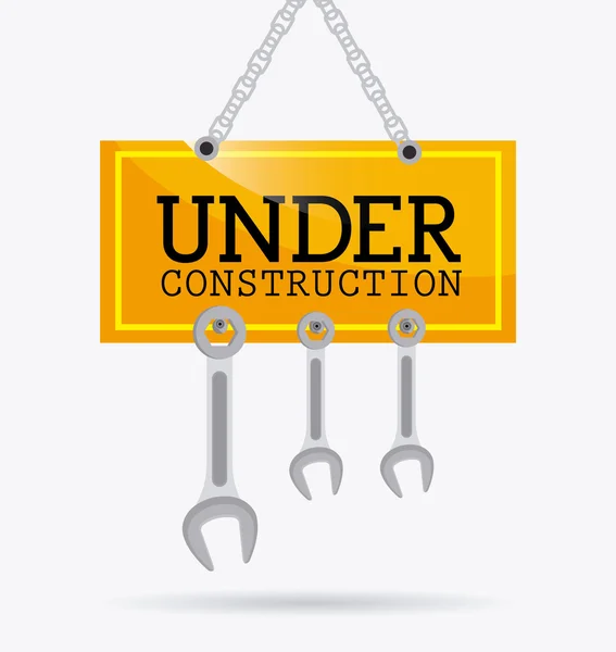 Under construction design. — Stock Vector