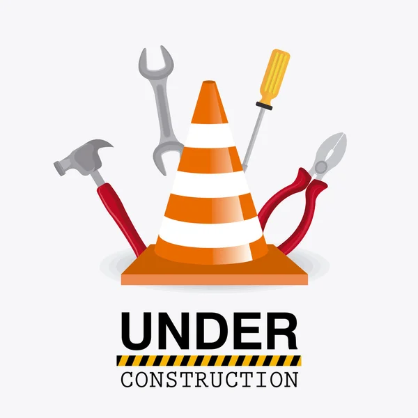 Under construction design. — Stock Vector