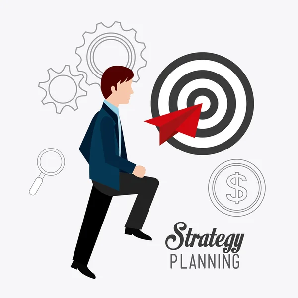 Business strategy design. — Stock Vector