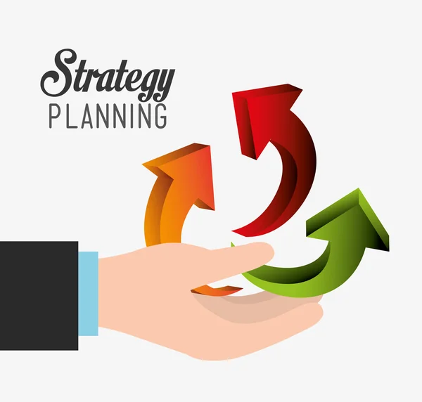 Επιχειρηματική στρατηγική σχεδιασμού. — Διανυσματικό Αρχείο