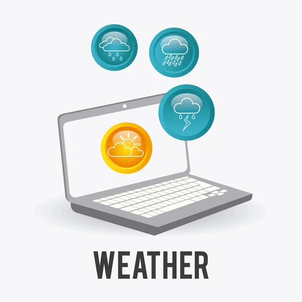 Wetter-App. — Stockvektor