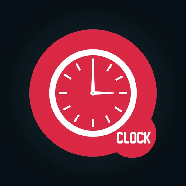 Design de relógio ícone — Vetor de Stock