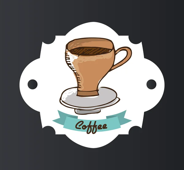 Délicieux design de café — Image vectorielle