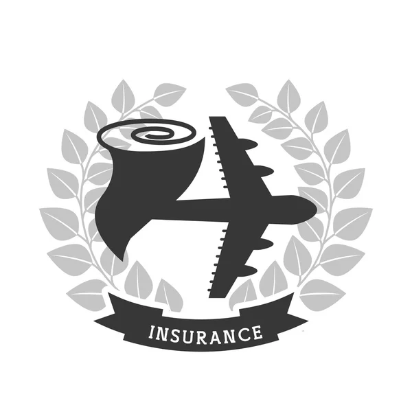 Icono de seguro diseño — Vector de stock