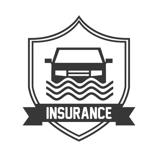 Icône d'assurance design — Image vectorielle