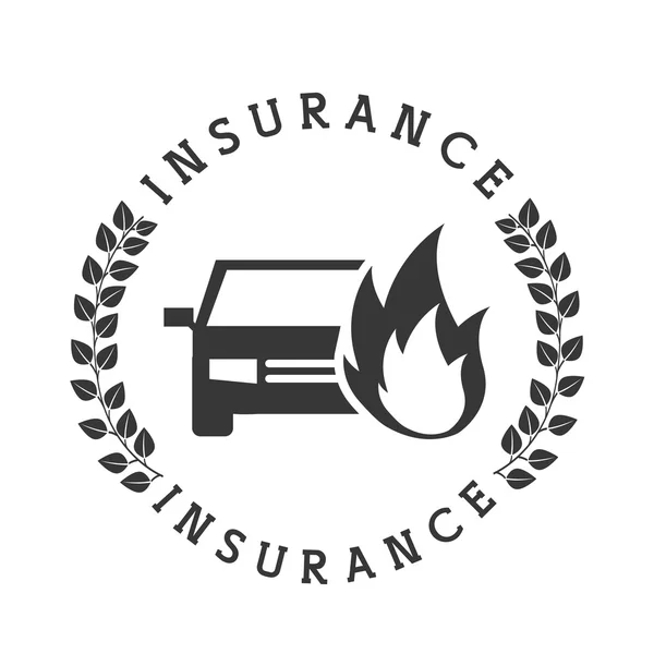 Icône d'assurance design — Image vectorielle