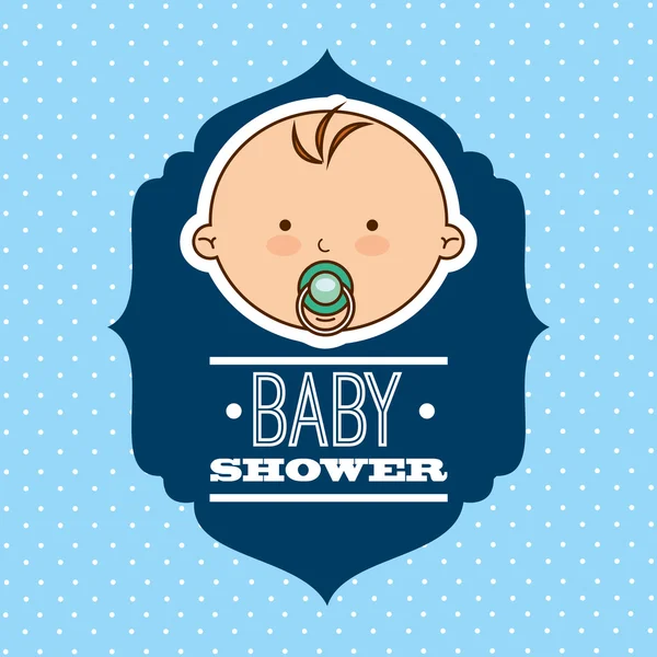 Baby shower design — Stock Vector