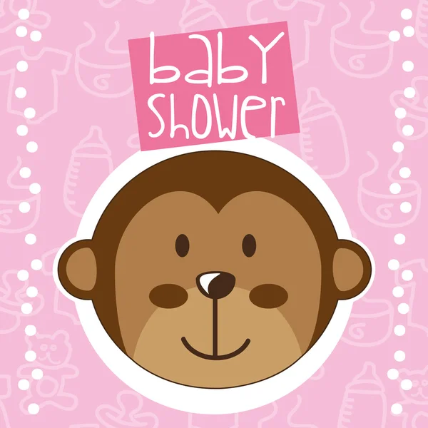 Baby douche ontwerp — Stockvector