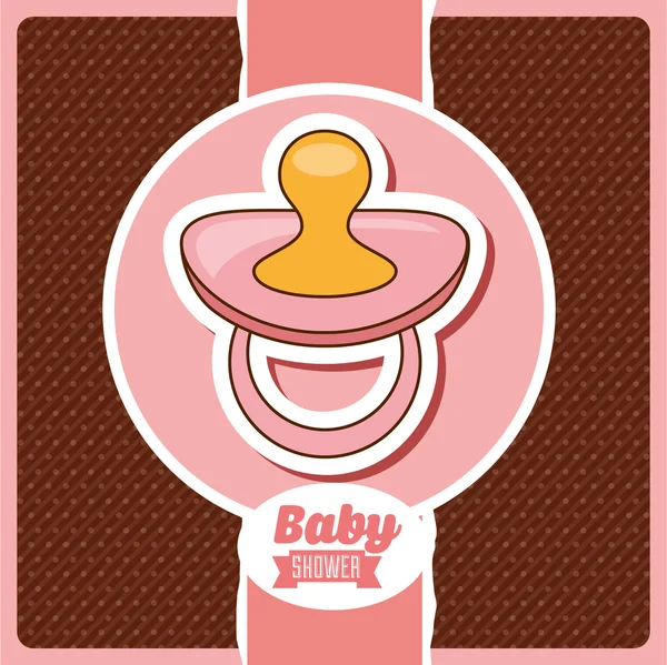 Baby douche ontwerp — Stockvector