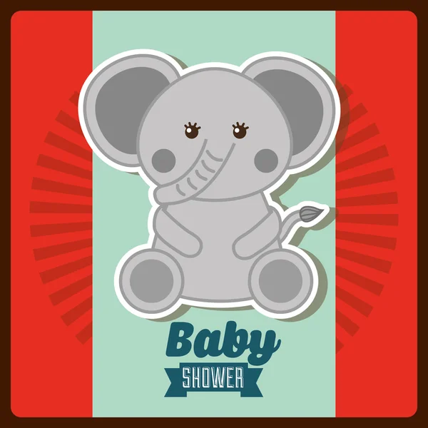 Baby douche ontwerp — Stockvector