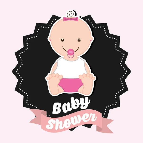 Babydusche — Stockvektor