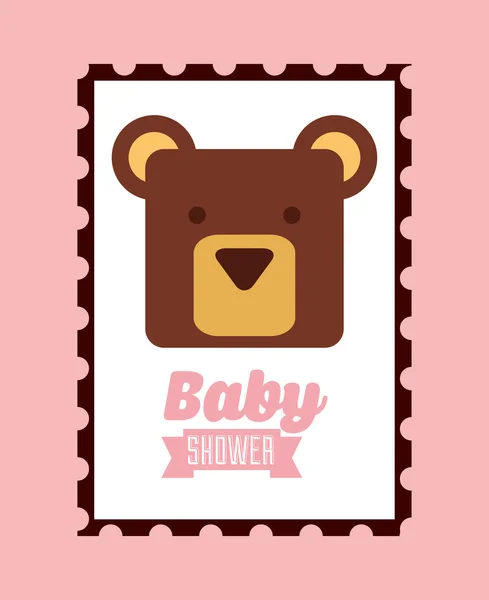 Baby douche ontwerp — Stockvector