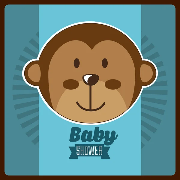 Baby douche ontwerp — Stockvector