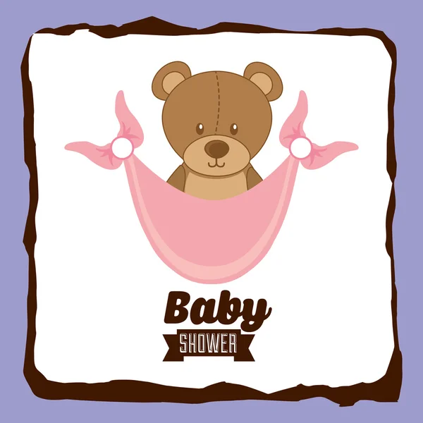 Baby shower design — Stock Vector