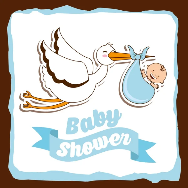 Diseño de ducha de bebé — Archivo Imágenes Vectoriales