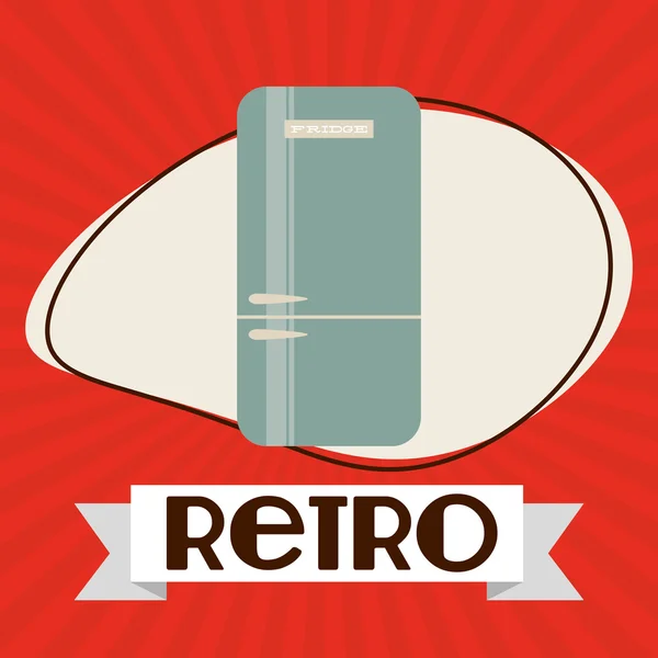Desain ikon retro - Stok Vektor