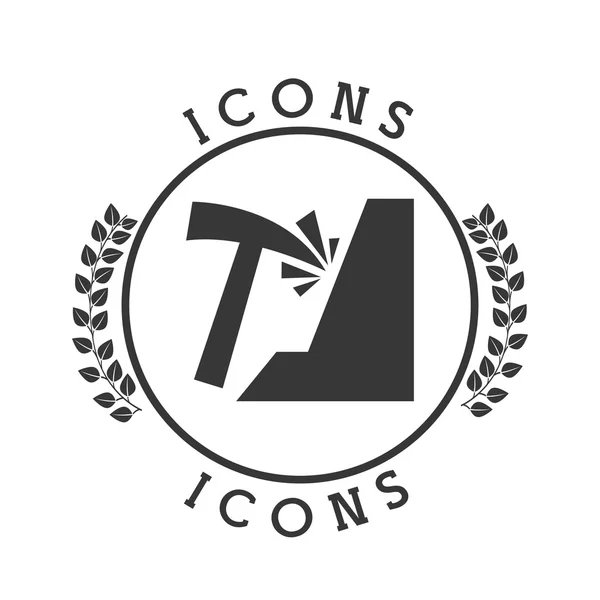 Видобуток icon дизайн — стоковий вектор