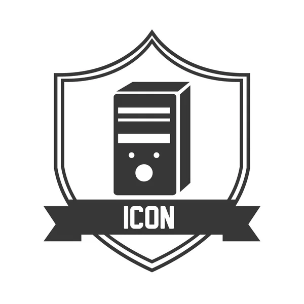 Számítógép ikonra design — Stock Vector