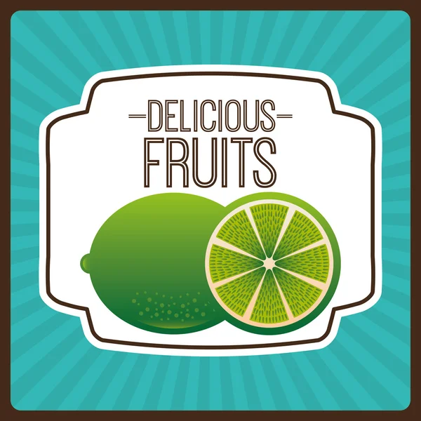 Diseño de frutas dulces — Vector de stock