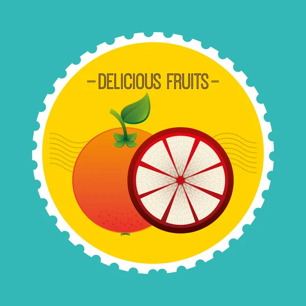 Diseño de frutas dulces — Vector de stock