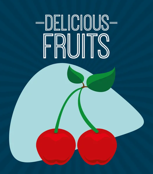 Diseño de frutas dulces — Vector de stock