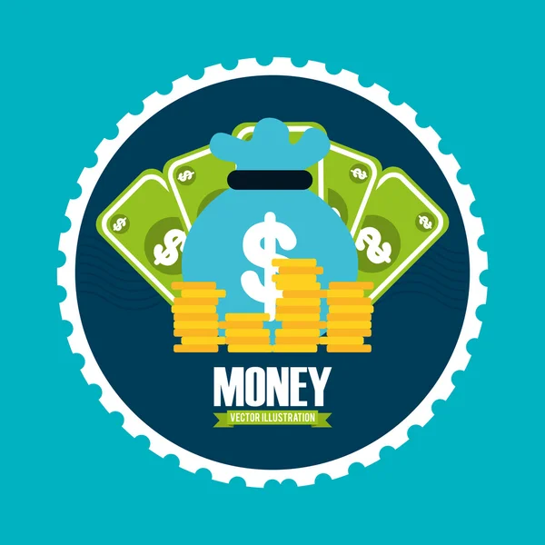 Diseño de concepto de dinero — Archivo Imágenes Vectoriales