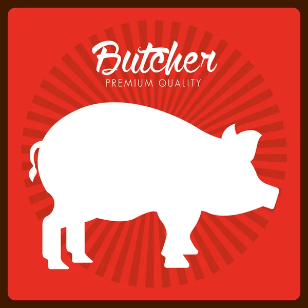 Menu boucher — Image vectorielle