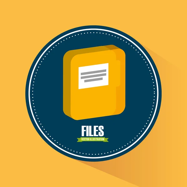 Иконка файлов — стоковый вектор