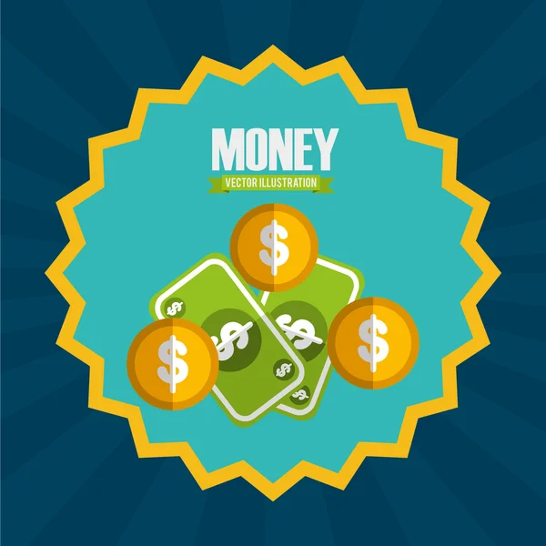 Concepto de dinero — Vector de stock