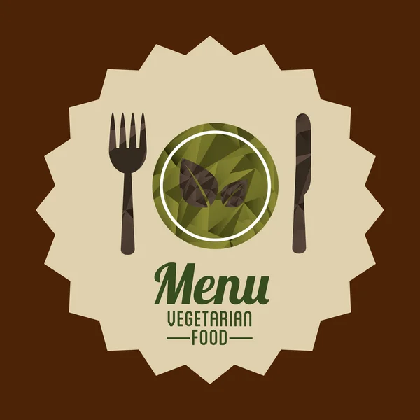 Menú vegetariano — Vector de stock