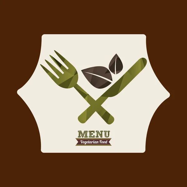 Vegetarian menu — Stock Vector