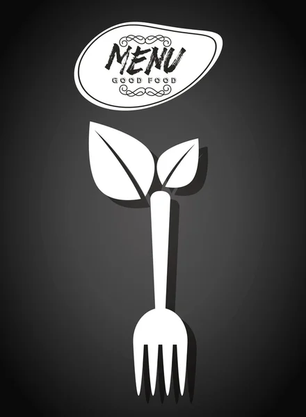 Menú vegetariano — Vector de stock