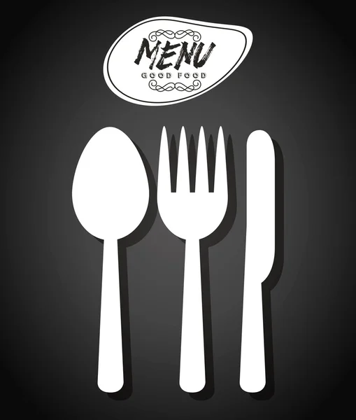 Menu végétarien — Image vectorielle