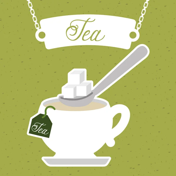 Delicious tea — Stock Vector