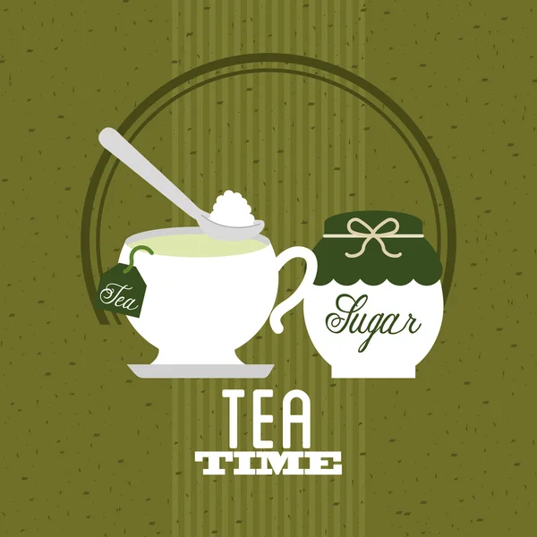 Ízletes tea — Stock Vector