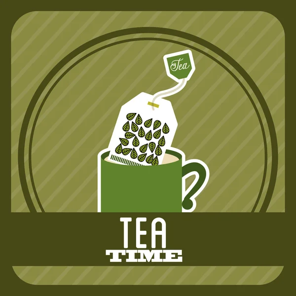 Delicioso té — Vector de stock