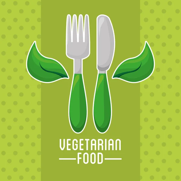 Menu vegetariano — Vetor de Stock