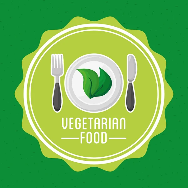 Menu vegetariano —  Vetores de Stock