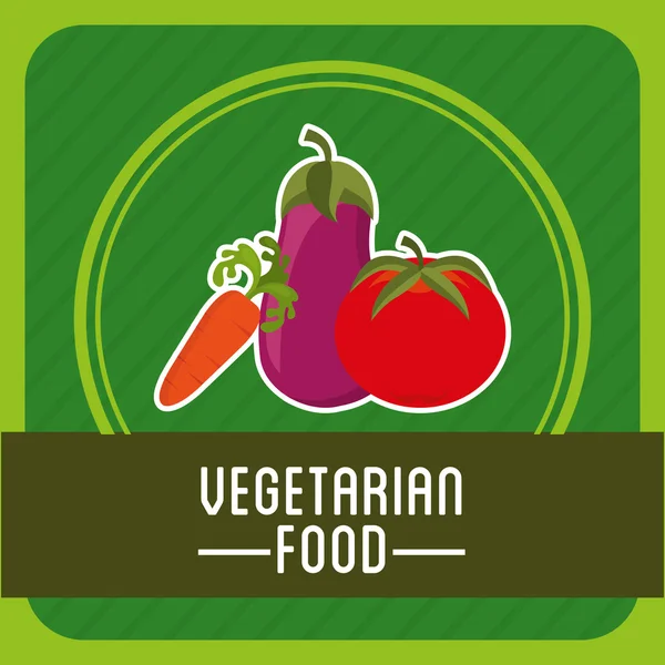 Menù vegetariano — Vettoriale Stock