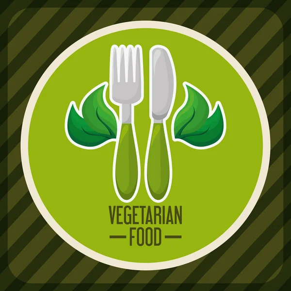 Menu vegetariano — Vetor de Stock