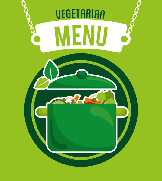 Menu végétarien — Image vectorielle